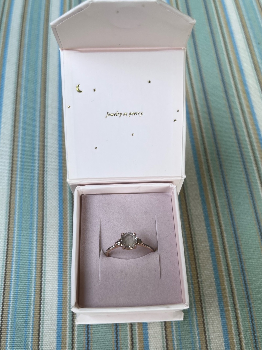 Blanca Monrós Gómez x Catbird Rose Cut Champagne Diamond Ring 18K Rose Gold